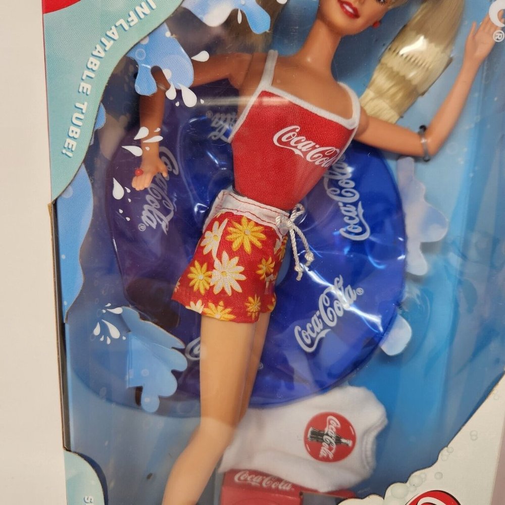 Coca-Cola Barbie Lot of 2 - Coca Cola Splash Barbie and Coca Cola Party Barbie - Picture 3 of 13